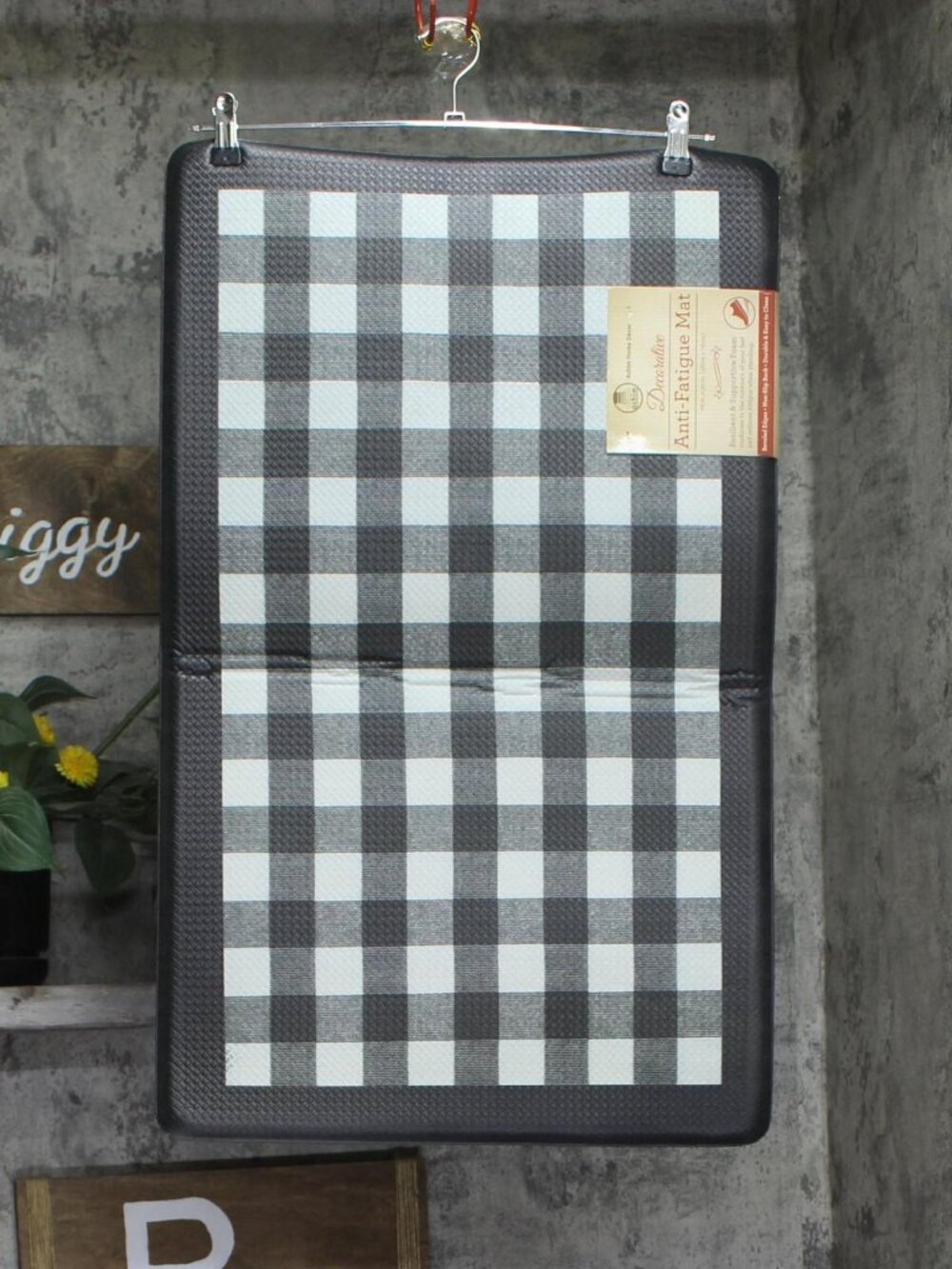 Achim Anti-Fatigue Floor Comfort Mat 0005400624936 Black / White 18x30